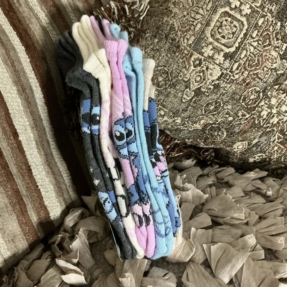 Disney Beige and Blue Stitch Footies
